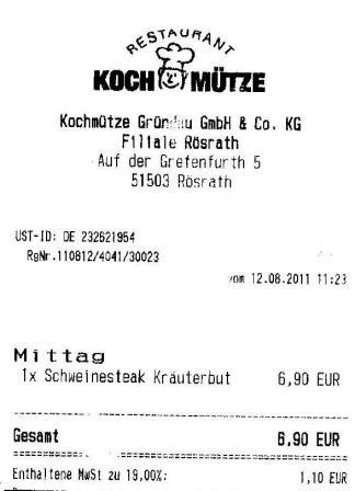 mvnk Hffner Kochmtze Restaurant